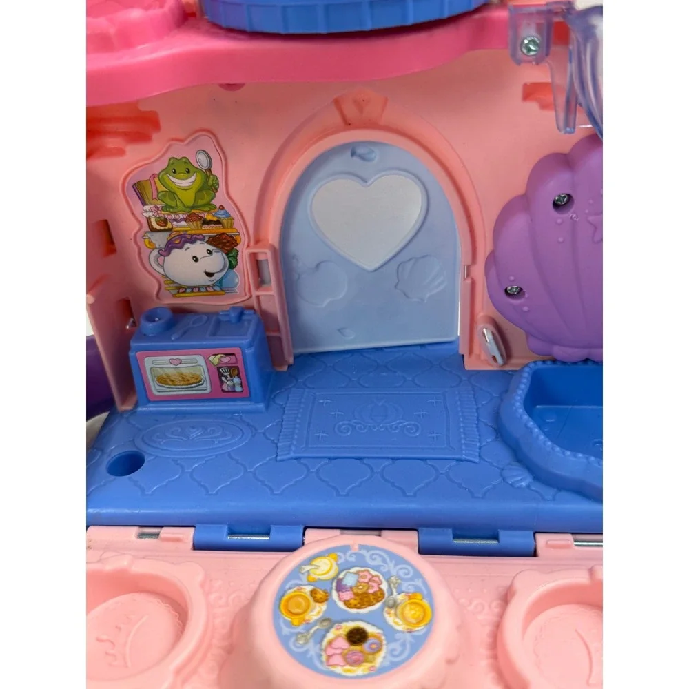 Fisher-Price Little People Disney Princess Palace Pink Blue Castle Toy